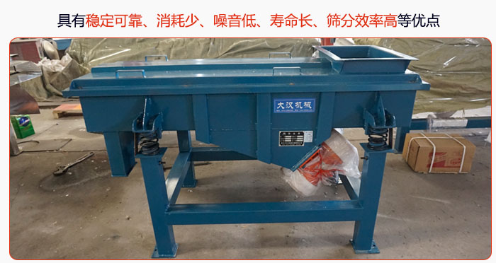 具有穩定可靠、消耗少、噪音低、壽命長、振型穩、篩分效率高等優點