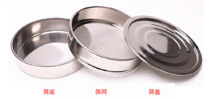 篩底，篩網，篩蓋展示圖